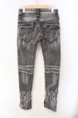 画像2: BUFFALO BOBS / 裾ZIPライダーススキニーデニムパンツ 1 グレー O-25-08-24-036-BU-pa-YM-OS (2)