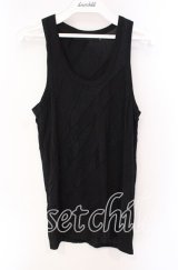 画像: CIVARIZE / カッティングパッチワークグリッタータンクトップ 44 ブラック O-25-08-24-021-CI-to-YM-OS