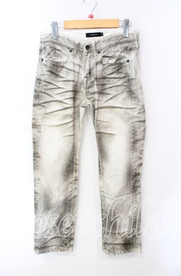 画像1: CIVARIZE / 顔料染めヒゲデニムパンツ 42 ホワイト O-25-08-24-030-CI-pa-YM-OS (1)