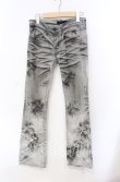 画像1: CIVARIZE / デストロイブリーチアシンメトリーブーツカットデニムパンツ 42 グレー O-25-08-24-031-CI-pa-YM-OS (1)
