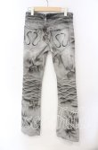 画像2: CIVARIZE / デストロイブリーチアシンメトリーブーツカットデニムパンツ 42 グレー O-25-08-24-031-CI-pa-YM-OS (2)