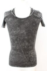 画像: FUGA / Destructionムラ染めテレコTシャツ 44 グレー O-25-09-04-006-FU-ts-YM-OS