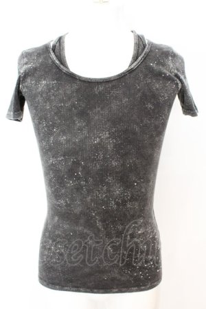 画像: FUGA / Destructionムラ染めテレコTシャツ 44 グレー O-25-09-04-006-FU-ts-YM-OS