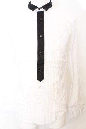 画像: BUFFALO BOBS / LITTLE WING-TUXED(リトルウィング-タキシード)ウインドカラーシャツ 1-2 ホワイト O-25-09-06-015-BU-sh-YM-OS