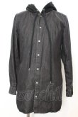 画像1: NO ID. BLACK / フーデッドデニムロングシャツ 1 ブラック O-25-09-16-039-NO-sh-YM-OS (1)