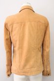 画像2: 【SALE】NO ID. / ジャケット.ラムヌバックレザーZIPブルゾン T-23-10-13-004-NO-ja-YM-ZT388 (2)