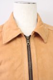 画像4: 【SALE】NO ID. / ジャケット.ラムヌバックレザーZIPブルゾン T-23-10-13-004-NO-ja-YM-ZT388 (4)