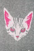 画像3: 【WINTERセール】NO ID. BLACK / CニットCAT-JQ-V-Nカーディガン 1 ピンクｘグレー T-23-11-30-1007-NO-to-YM-ZT492 (3)