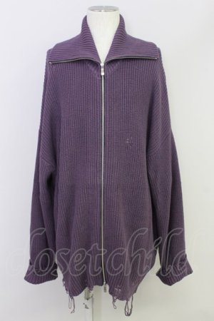 画像: 【WINTERセール】MAISON SPECIAL / プライムオーバークレイジークラッシュアゼドライバーズニット 02 パープル T-24-01-13-008-MA-to-YM-ZT020
