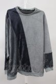 画像1: 【WINTERセール】NO ID. / カットソー.エコファー切替ドルマンスリーブC/N-プルオーバー ONE グレー T-24-02-06-003-NO-to-YM-ZT356 (1)