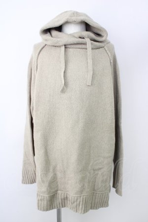 画像: CAMBIO / パーカー.AZEAMI 5G Loose Knit Hoodie M カーキ T-24-02-07-006-CA-to-YM-ZT403