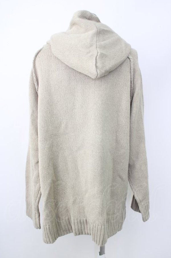 画像2: CAMBIO / パーカー.AZEAMI 5G Loose Knit Hoodie M カーキ T-24-02-07-006-CA-to-YM-ZT403 (2)