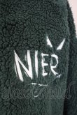 画像4: 【SALE】NieR Clothing / アウター.ロゴ刺繍もこもこ F グリーン T-24-02-14-003-Ni-ou-OW-ZT351 (4)