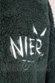 画像4: 【セール】NieR Clothing / アウター.ロゴ刺繍もこもこ F グリーン T-24-02-14-003-Ni-ou-OW-ZT351 (4)