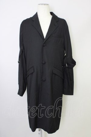 画像: 【SALE】NO ID. BLACK / コート.ＴＲストレッチボンテージチェスター 3 ブラック T-24-03-06-020-NO-ou-YM-ZT265