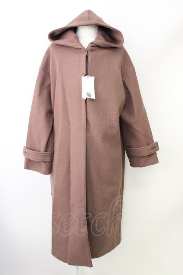 画像1: 【WINTERセール】NIL DUE / NIL UN / コート.LONG HOODIE OVER COAT F ダークブラウン T-24-03-11-012-NI-ou-YM-ZT-M104 (1)