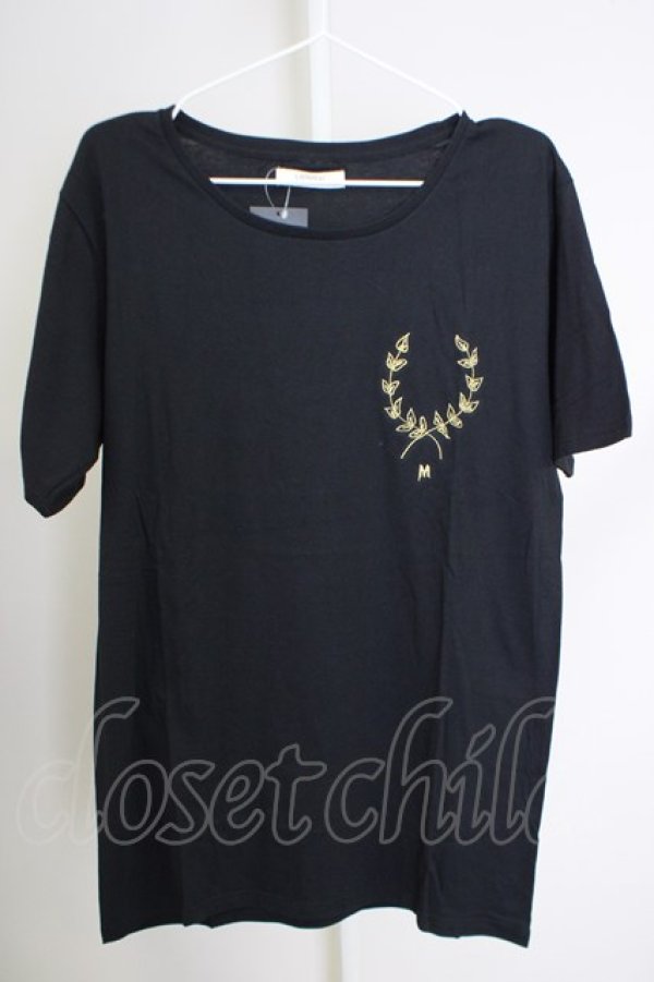 画像1: MENTAL / 刺繍入りBIG Tシャツ L ブラック T-24-07-05-020-ME-ts-YM-ZT020 (1)