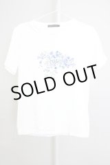 画像: GOSTAR DE FUGA / ADOLESCENCE フラワーTシャツ 44 ホワイト T-24-08-02-007-GO-ts-YM-ZT315