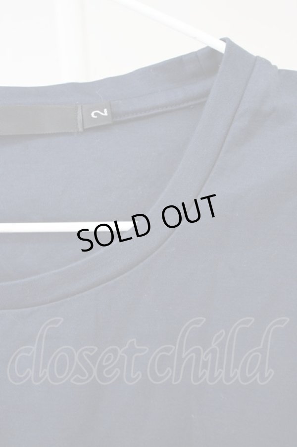 画像3: NO ID. / CパールヴァティシルケットスムースBIG-Tシャツ 2 ネイビー T-24-08-08-019-NO-ts-YM-ZT015 (3)