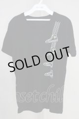画像: GUILD PRIME / スニーカープリントTシャツ 1 ブラック T-24-08-28-005-GU-ts-YM-ZT077