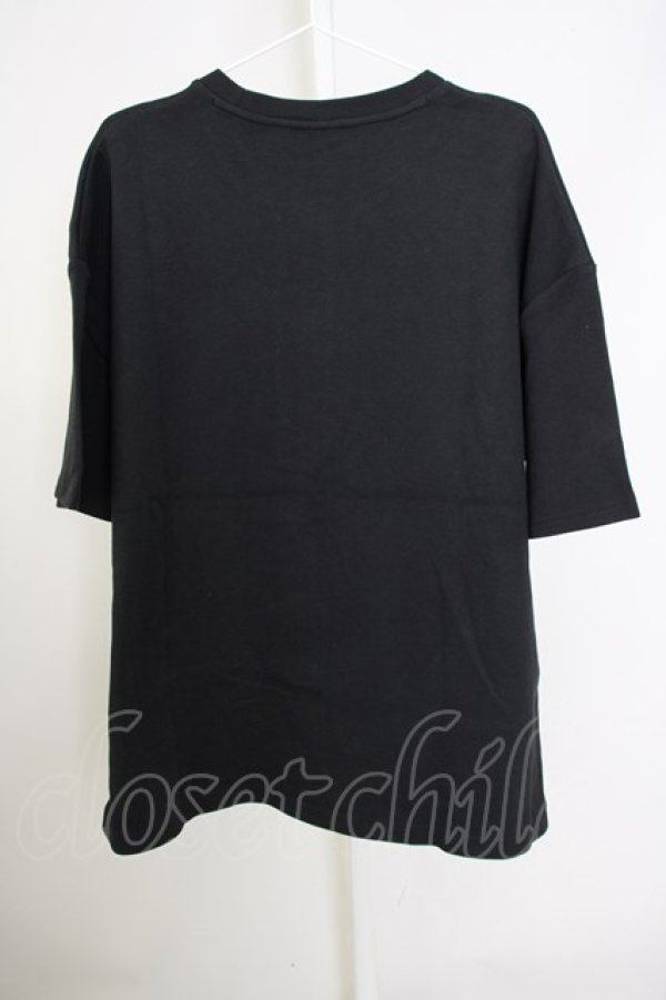 画像2: 【WINTERセール】OY / ジップデザインTシャツ  ブラック T-24-09-11-020-OY-ts-YM-ZT073 (2)