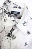 画像3: 【WINTERセール】TORNADO MART / 掠れ花柄半袖シャツ M グレー T-24-09-11-027-TO-sh-YM-ZT075 (3)