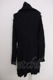 画像2: CIVARIZE / Siege接結フェザーヤーンフード付きニットガウン 44 ブラック T-24-09-26-010-CI-to-YM-ZT468 (2)