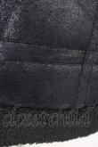 画像6: LEGENDA / フェイクムートンライダースジャケット S ブラック T-24-12-03-007-LE-ou-YM-ZT-M110 (6)