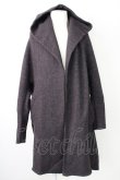 画像1: TORNADO MART / バルキーヤーンドルマンフーデッドカーディガン M ブラック T-24-12-24-009-TO-ou-YM-ZT236 (1)