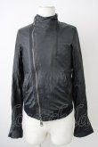 画像1: BUFFALO BOBS / ラムスキンヴィンテージショートレザーブルゾン 2 ブラック T-24-12-24-014-BU-ja-YM-ZT-ML006 (1)