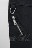 画像6: oonage Devilment(清春)  / ストレッチコットンZIPパンツ 00 ブラック T-25-01-23-021-0-pa-YM-ZT (6)