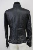 画像2: AKM / ゴートレザースタンドネックブルゾン M ブラック T-25-02-13-008-AK-ja-YM-ZT-ML014 (2)