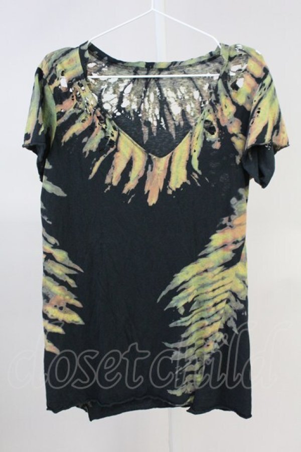 割引発見 / IFSIXWASNINE EXOTIC デストロイTシャツ BIRD/HSC+BR/M トップス