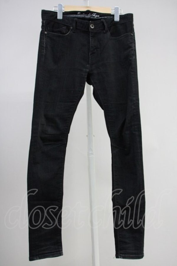 画像1: GOSTAR DE FUGA / 撥水加工スーパースキニーデニムパンツ 44 ブラック T-25-06-27-021-GO-pa-YM-ZT140 (1)