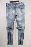 画像2: CIVARIZE / ベルトデザイン膝ZIPスキニーデニムパンツ 44 インディゴ T-25-06-27-025-CI-pa-YM-ZT140 (2)