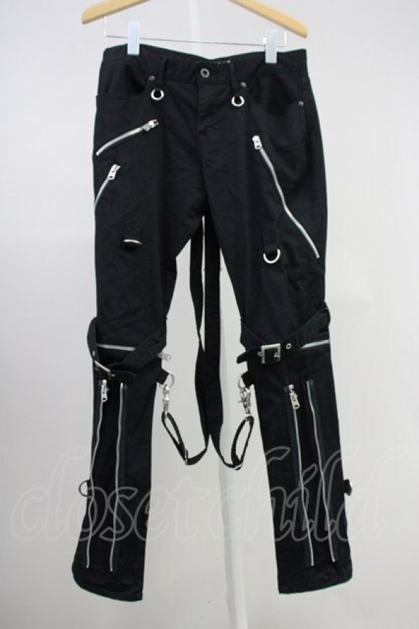 画像1: CIVARIZE / NOVESSELボンテージスキニー 46 ブラック T-25-06-27-027-CI-pa-YM-ZT140 (1)