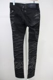 画像2: CIVARIZE / Omen箔加工タイトカラースキニーパンツ 46 ブラックｘシルバー T-25-06-28-019-CI-pa-YM-ZT (2)
