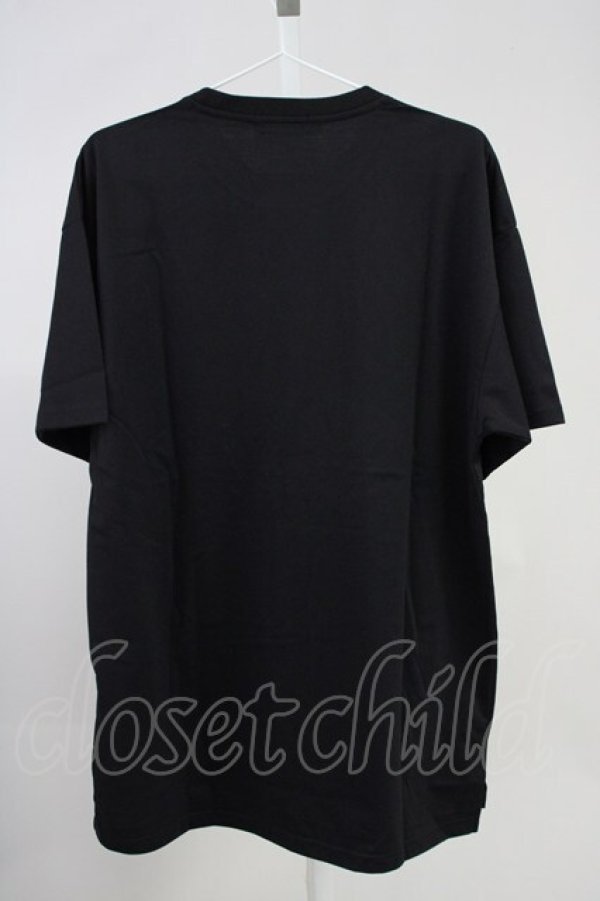 画像2: CavariA / スタッズ襟BIG Tシャツ 46 ブラック T-25-06-28-003-Ca-ts-YM-ZT (2)