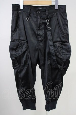 画像: CIVARIZE / Meteorサテンサルエルカーゴパンツ 44 ブラック T-25-06-28-022-CI-pa-YM-ZT