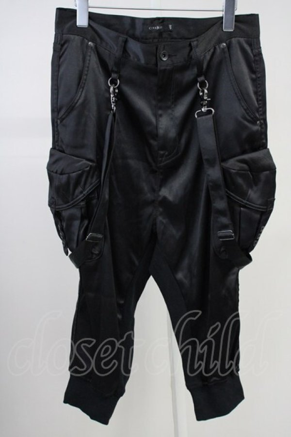 画像1: CIVARIZE / Comet　サスペンダーカーゴパンツ 46 ブラック T-25-06-28-026-CI-pa-YM-ZT (1)