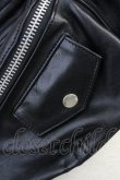 画像4: BUFFALO BOBS / DENNIS(デニス)シープレザーボディバッグ  ブラック T-25-06-28-027-BU-ba-YM-ZT (4)
