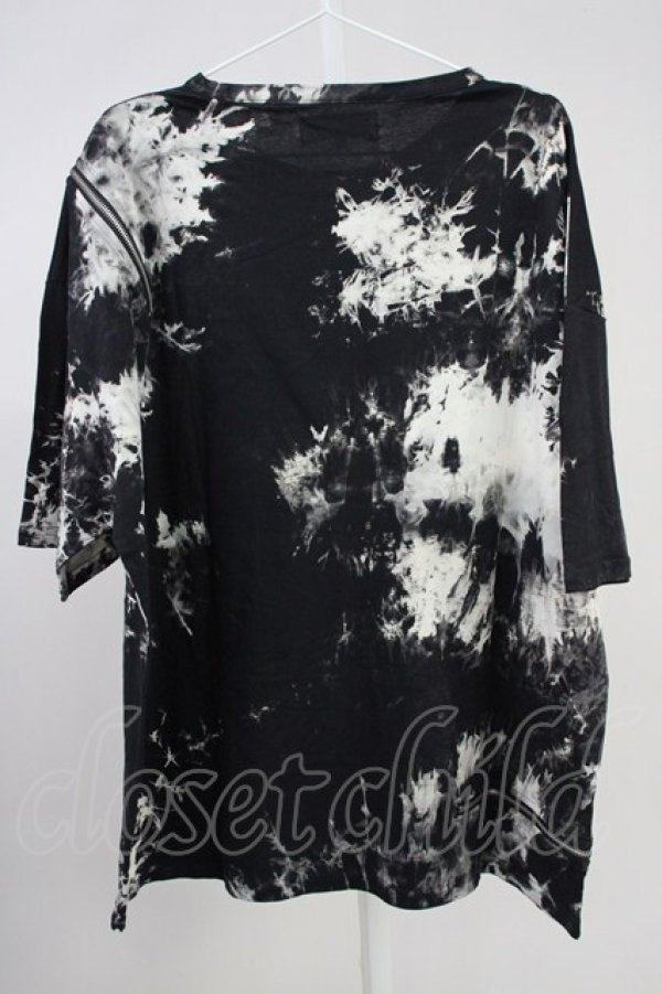 画像2: CavariA / ブリーチZIP BIG Tシャツ 44 ブラック T-25-06-28-004-Ca-ts-YM-ZT (2)