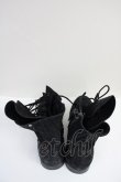 画像2: 14th Addiction / オイルレザーレースアップスタッドブーツ 40（27cm） ブラック T-25-06-28-029-14-sho-YM-ZT (2)