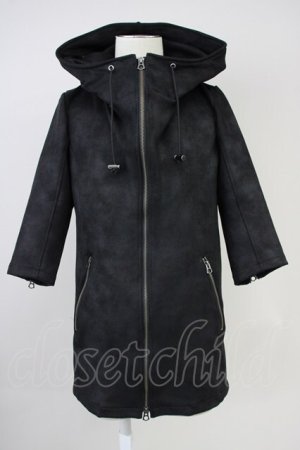画像: CIVARIZE / Damn 5分袖コーティングパーカー 44 ブラック T-25-06-28-011-CI-to-YM-ZT224