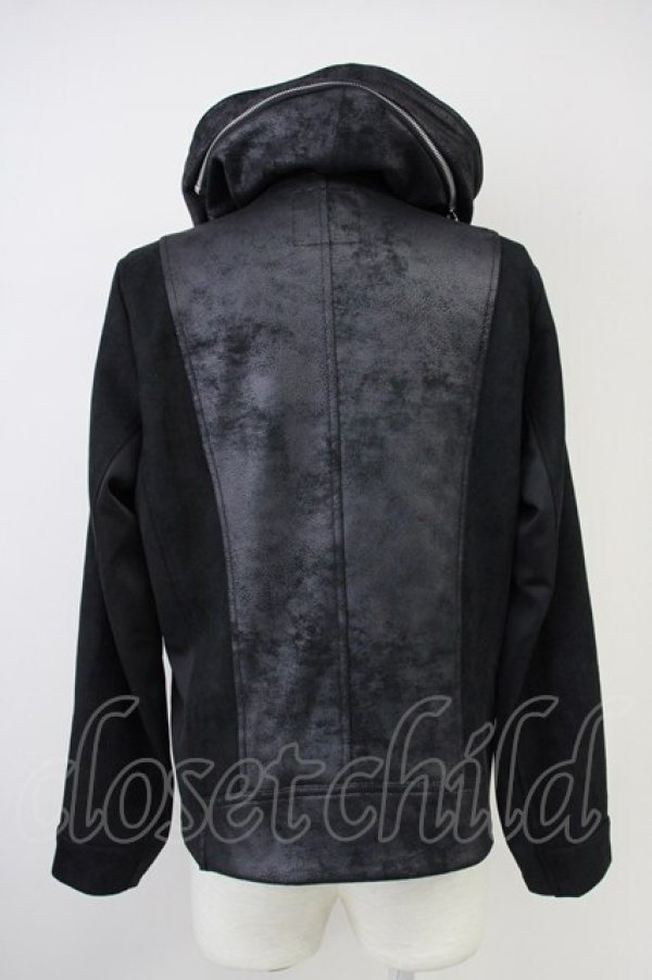 画像2: JOHNNY WOLF / JOHNNY STAR-ASSORTEDジョニースターアソーテッドライダースパーカー 2-3 ブラック T-25-06-28-012-JO-to-YM-ZT (2)