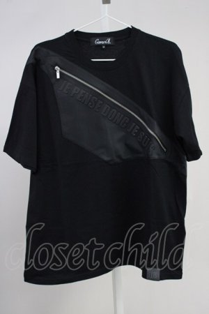 画像: CavariA / 立体デザインBIG Tシャツ 44 ブラック T-25-06-28-002-Ca-ts-YM-ZT205