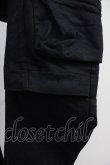 画像5: A.F ARTEFACT / Denim Coating Cargo Sarouel Skinnyパンツ 2 ブラック T-25-06-28-015-A.-pa-YM-ZT (5)
