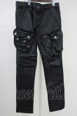 画像1: CIVARIZE / コーティングカーゴパンツ 46 ブラック T-25-06-28-016-CI-pa-YM-ZT (1)