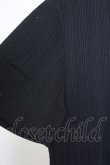 画像4: Zero by TORNADO MART / ランダムストライプVネックTシャツ M ブラック T-25-07-08-011-Ze-ts-YM-ZT172 (4)