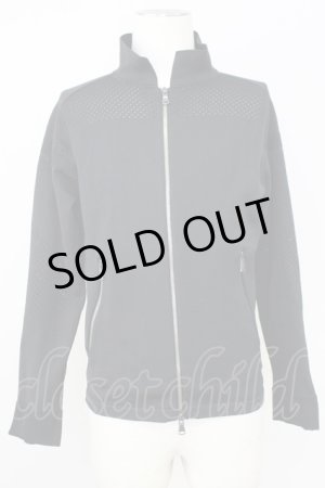 画像: 5351pour les Hommes / knit blouson シングルライダースジャケット 44 ブラック T-25-07-08-018-53-ja-YM-ZT153